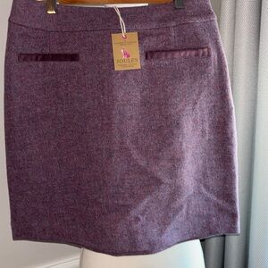 NWT Joules ZSheridan Lilac tweed wool skirt. 
Size. 8